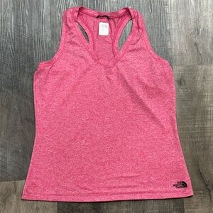 North Face Heathered Pink Vapor Wick Racerback Tank Top, size Medium, EUC